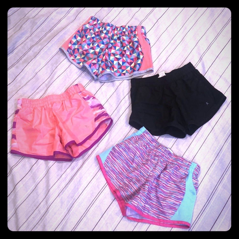 Set of 4 Danskin Girls Athletic Shorts